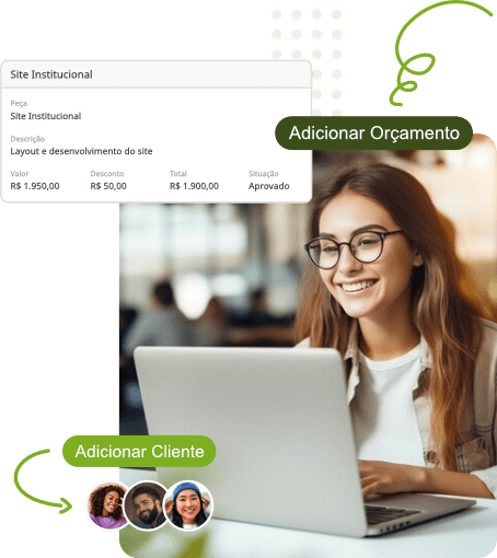 Partes das telas de Painel e Agenda do Sole.